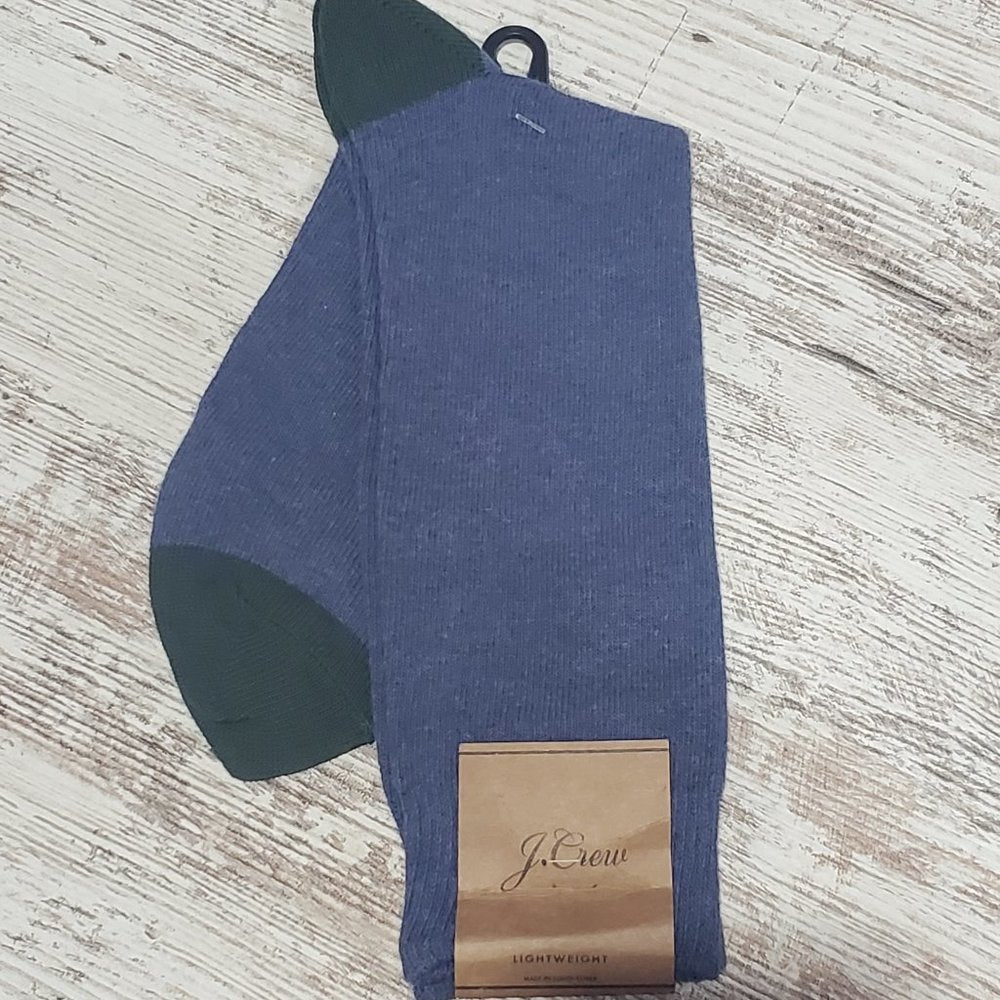 J. Crew Men's Blue/Green Socks