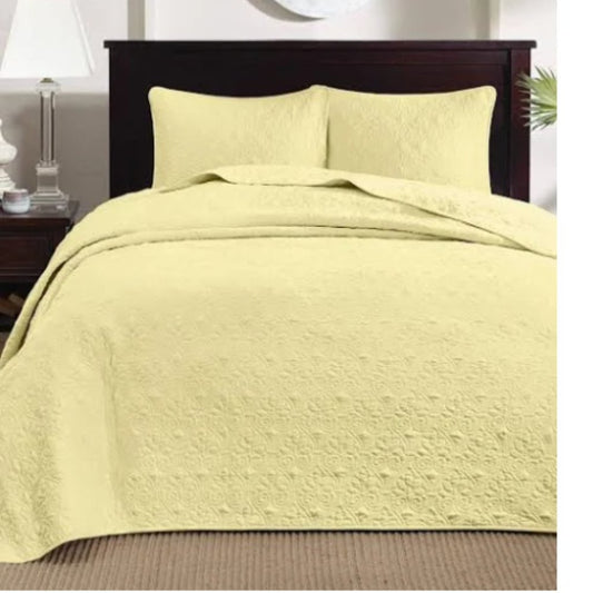 Quebec 3-Piece King Quilted Bedspread Set