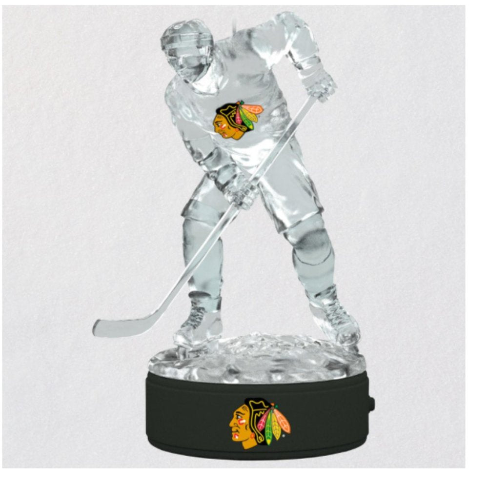 NHL Chicago Blackhawks Ice Hockey Player Ornament With Light