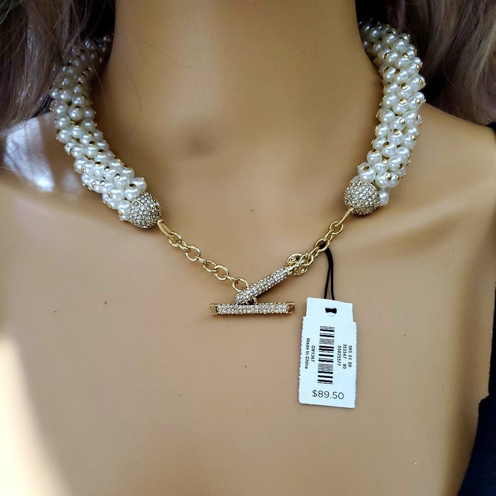 Talbots Festive Pearl Short Necklace