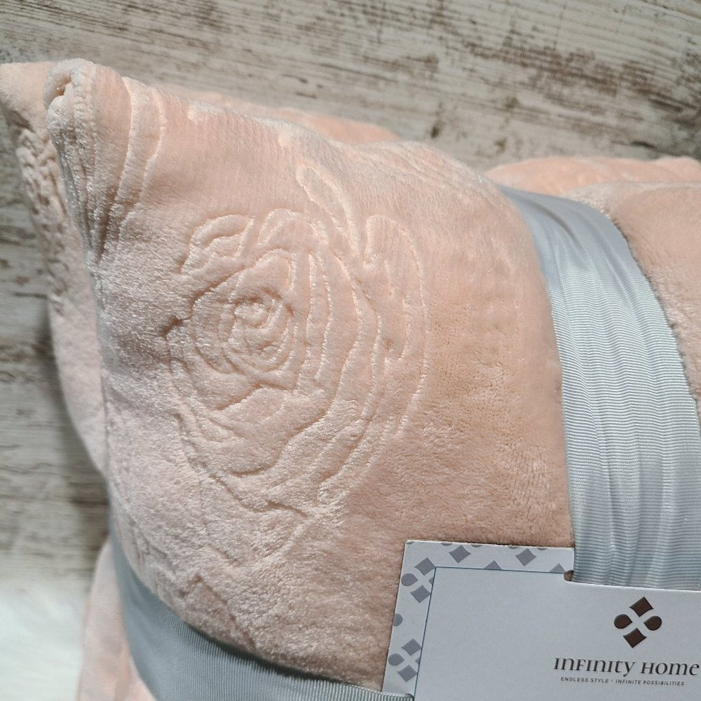 Infinity Home 2 Pack Velvet Plush Pillows