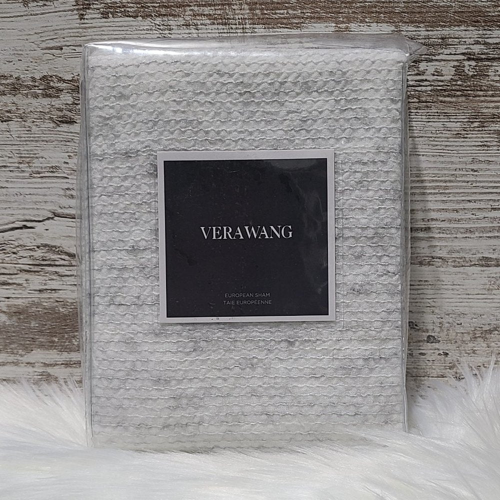 Vera Wang Degrade Woven European Sham in Heather Grey