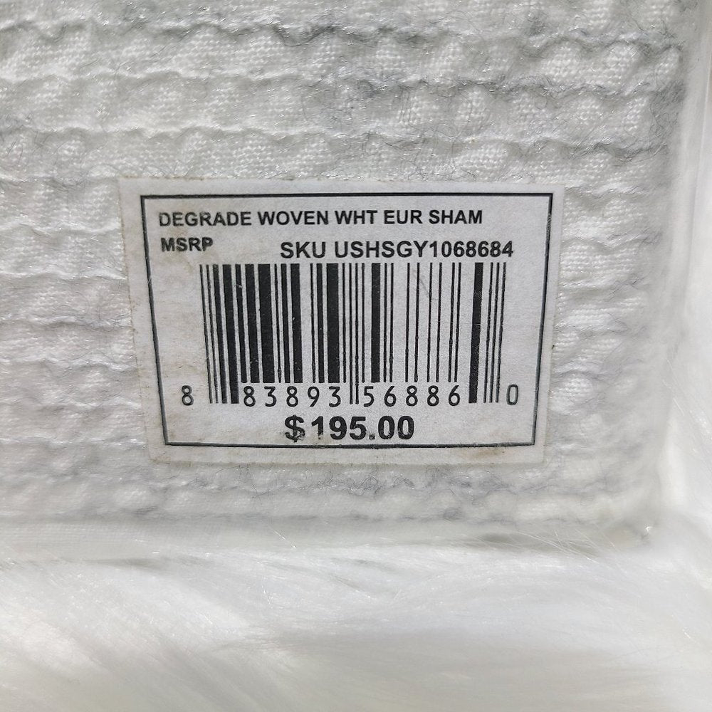 Vera Wang Degrade Woven European Sham in Heather Grey