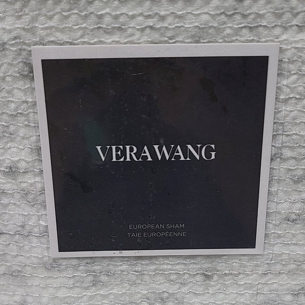Vera Wang Degrade Woven European Sham in Heather Grey