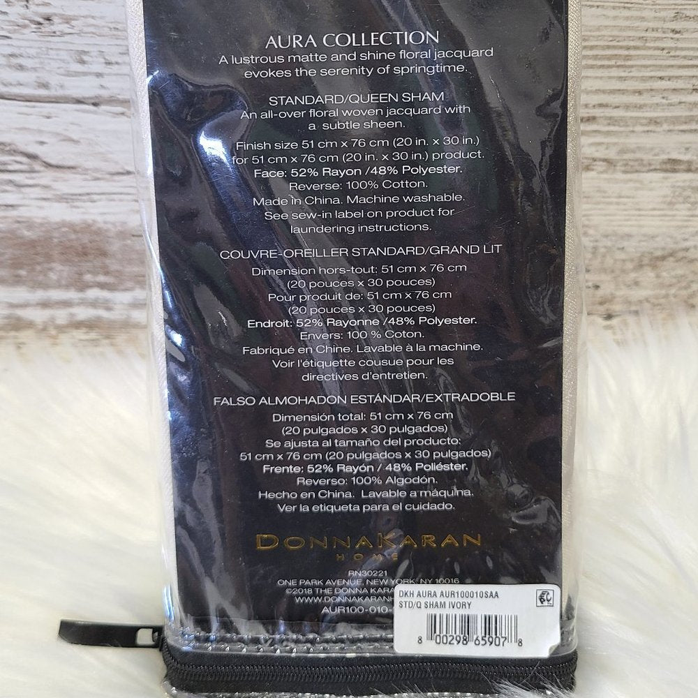 Donna Karan Home Ivory Standard/ Queen Sham