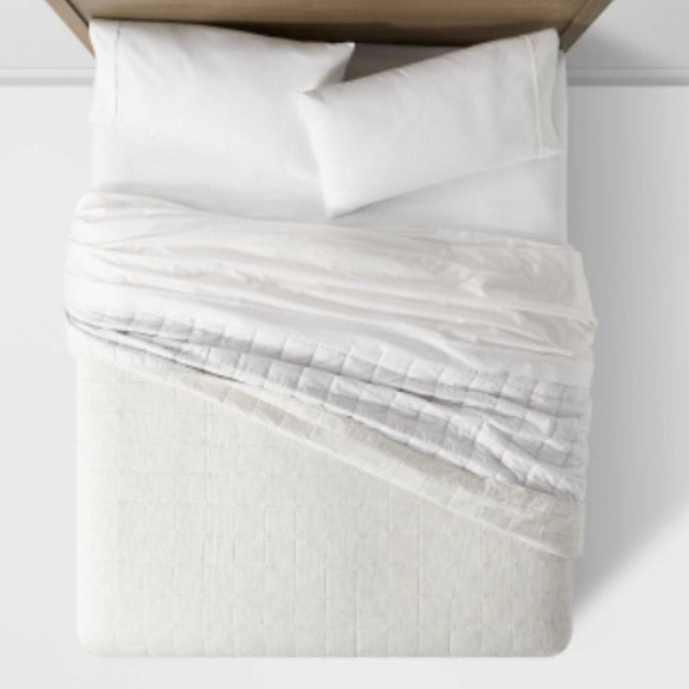 Space Dyed Cotton Linen Quilt - Threshold