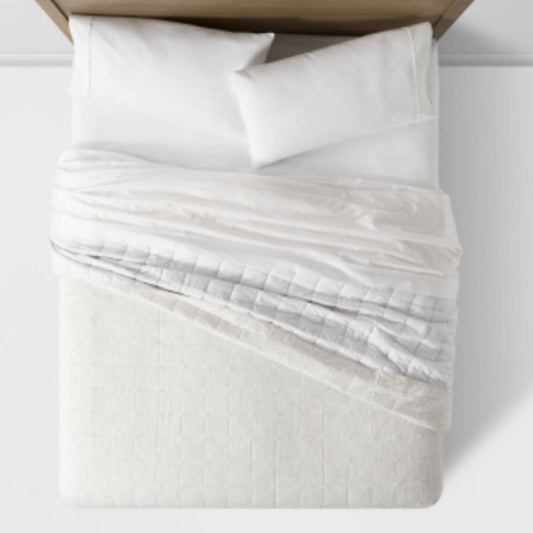 Space Dyed Cotton Linen Quilt - Threshold