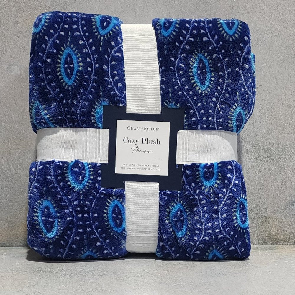 Charter Club Cozy Plush Throw, 50" X 70"
