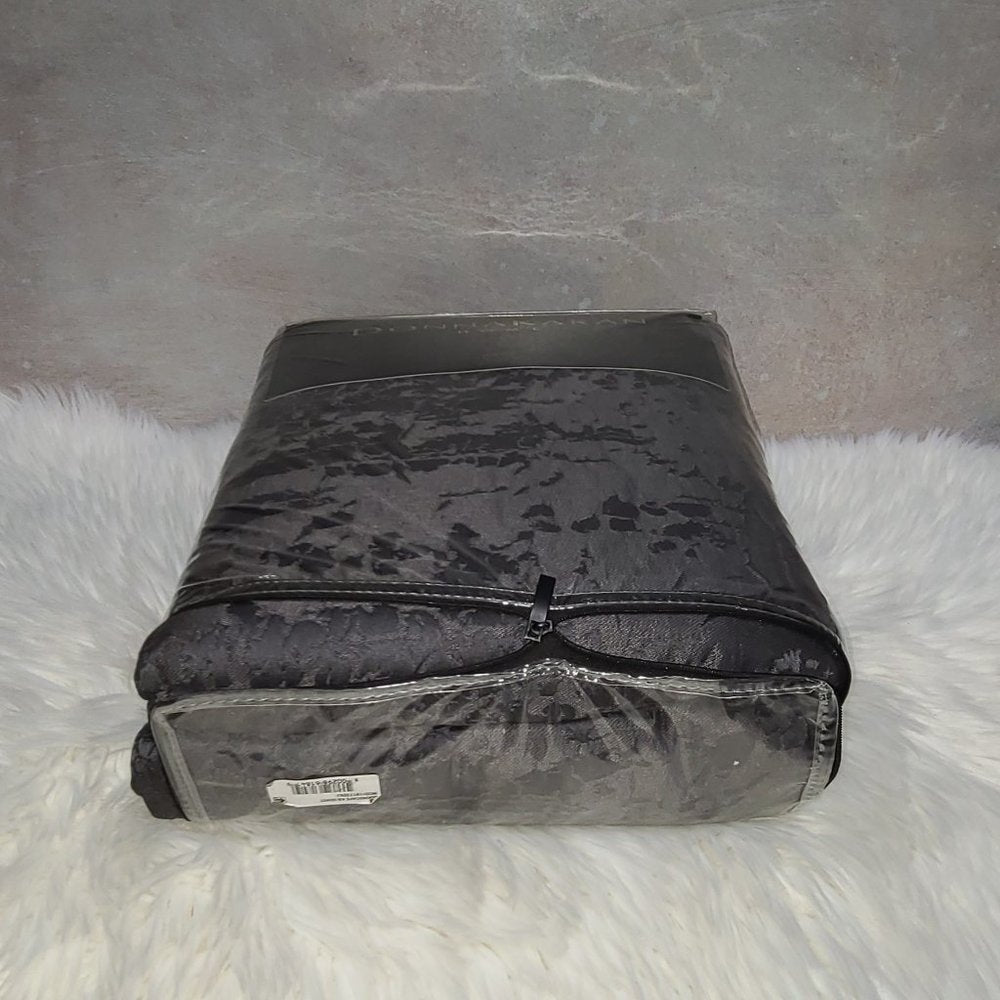 Home Moonscape Reversible Textured Jacquard Charcoal King Duvet Cover