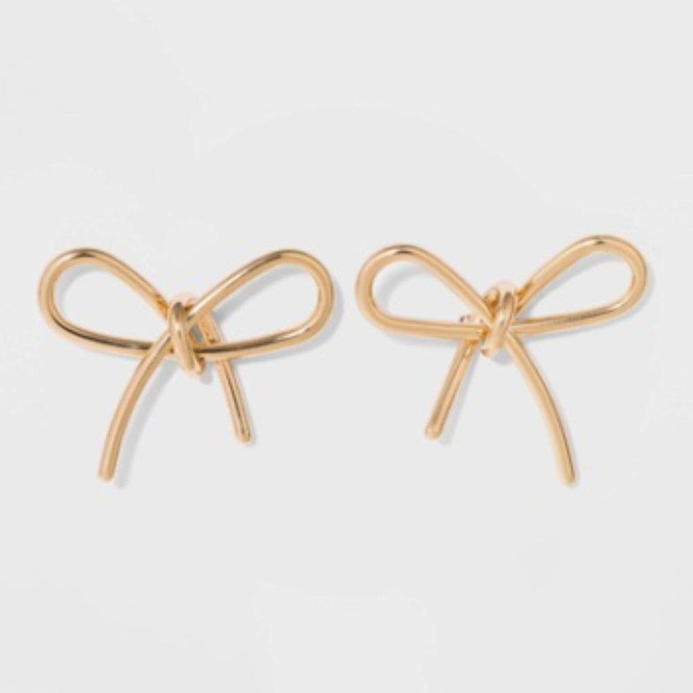 SUGARFIX by BaubleBar Gold Bow Earrings - Gold