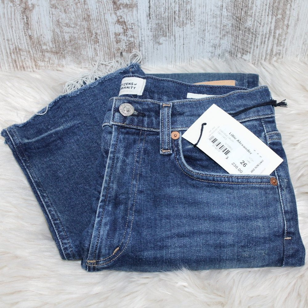Citizens of Humanity Daphne Crop Jeans, Stern, 26 NWT!!