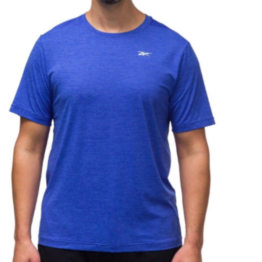 Reebok Men's Easy Fit SPEEDWICK Moisture Wicking Active Tee ,Vector Blue