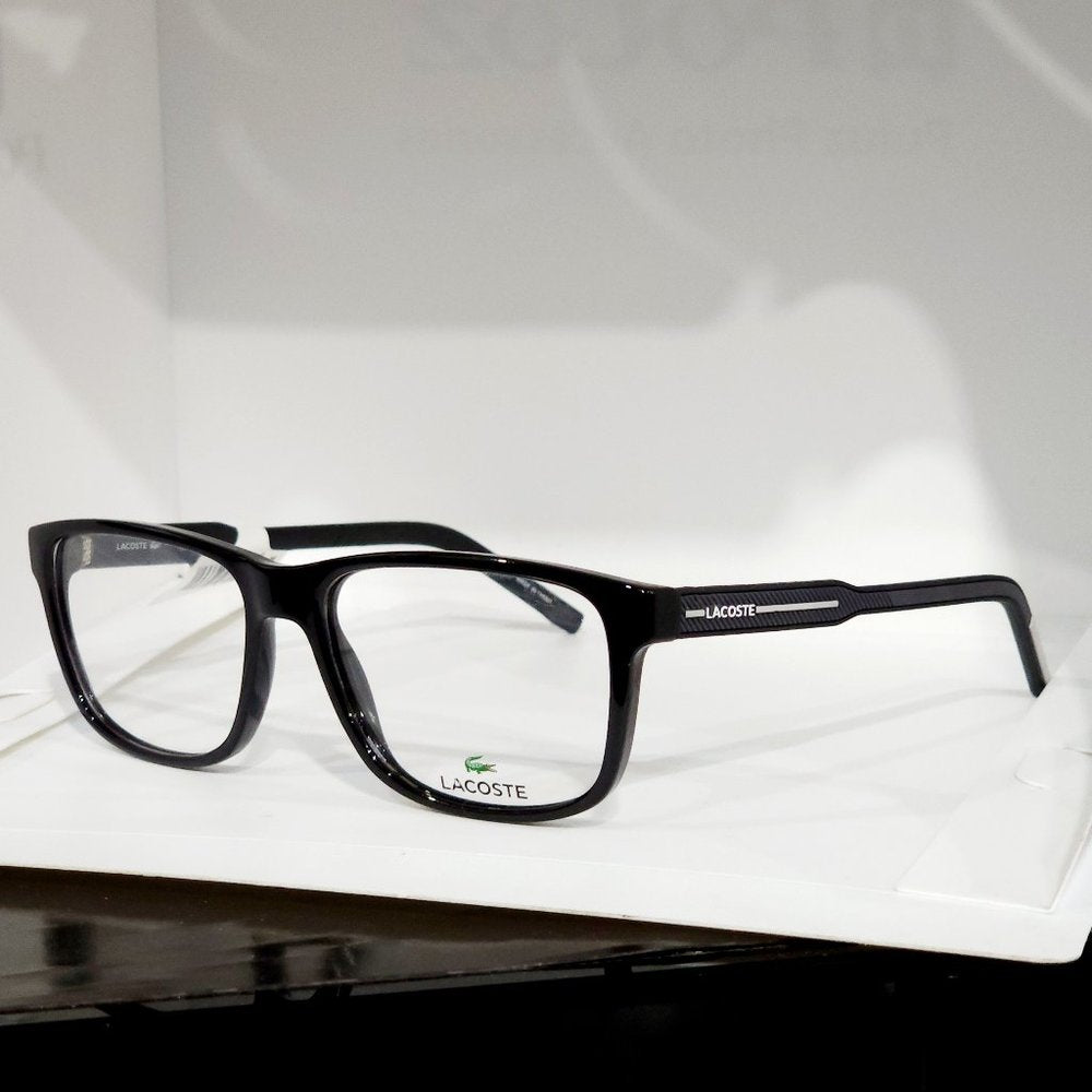 Lacoste Men's L2866 Glasses, 001 Black, 56 -15- 145