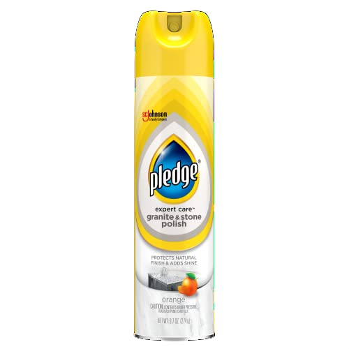 Pledge Granite and Marble Cleaner Spray, Citrus Sunshine, 1 Aerosol Spray, 9.7 oz