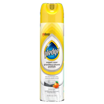 Pledge Granite and Marble Cleaner Spray, Citrus Sunshine, 1 Aerosol Spray, 9.7 oz