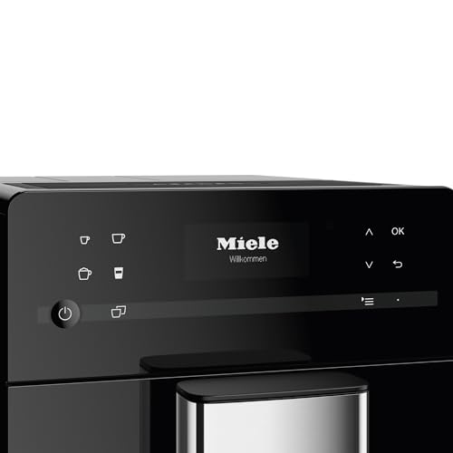 Miele CM5 Silence Automatic Coffee Maker & Espresso Machine Combo with Grinder, Milk Frother
