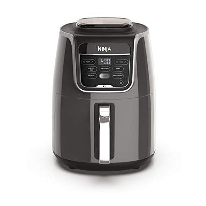 Ninja AF101 Air Fryer that Crisps, Roasts, Reheats, & Dehydrates, for Quick, Easy Meals, 4 Quart Capacity, & High Gloss Finish, Grey