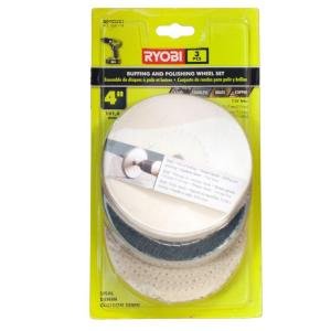 4 In. Buffing Wheel Set (3-Piece)