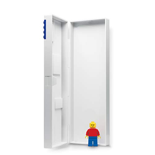 Lego Stationery Pencil Box with Four Building Bricks and Lego Minifigure (Minifigure Colors May Vary)