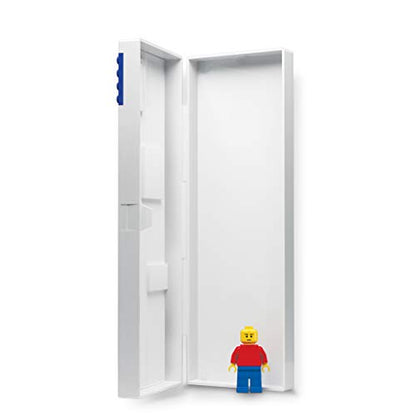 Lego Stationery Pencil Box with Four Building Bricks and Lego Minifigure (Minifigure Colors May Vary)