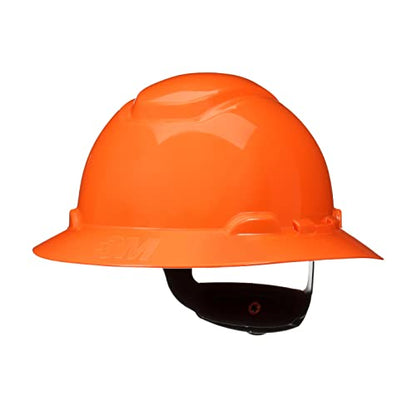 3M Hard Hat SecureFit H-800 Series Full Brim Style Safety Helmet with Uvicator Sensor, 4-Point Pressure Diffusion Ratchet Suspension, ANSI Z87.1