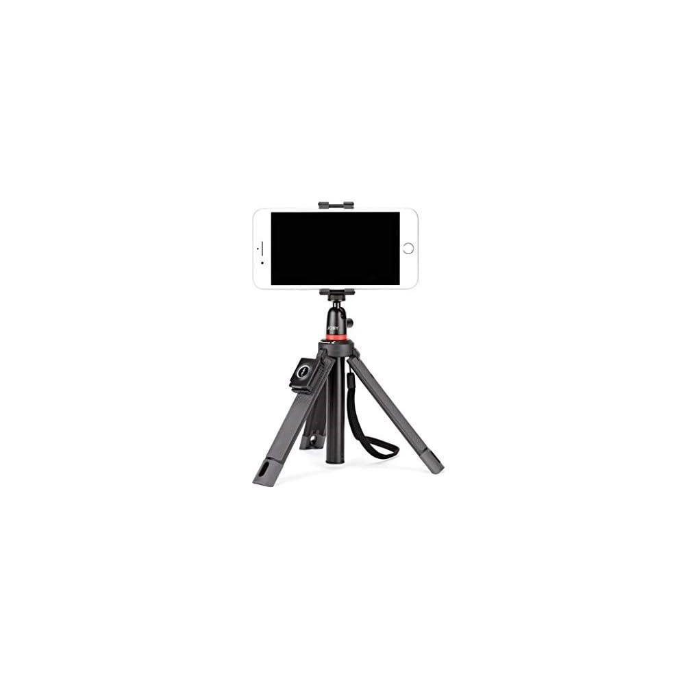 JOBY JB01550-BWW TelePod Mobile Tripod for Smartphone and Camera - Bluetooth Remote, Monopod, Selfie Stick, Vlogging, iPhone, Mirrorless, 360, Action Camera, Lights