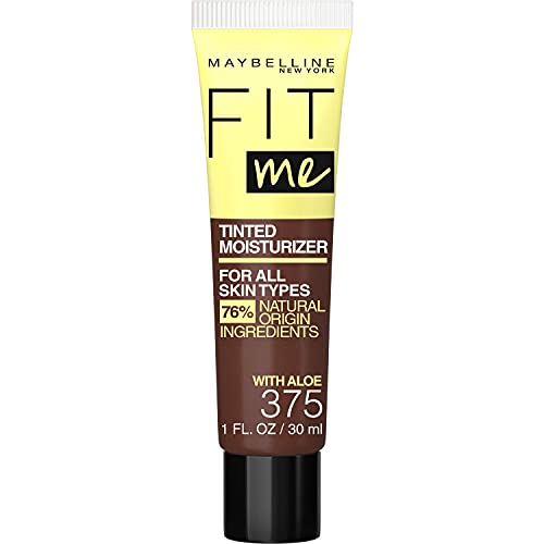 Fit Me Tinted Moisturizer, Fresh Feel, Natural Coverage, 12H Hydration, Evens Skin Tone, Conceals Imperfections, for All Skin Tones and Skin Types