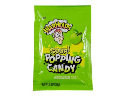 Warhead Popping Candy, Sour Pop Rocks Candy 0.33 Oz (Pack Of 20) (Assorted)