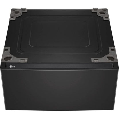 LG WDP6B 27 inch Black Steel Laundry Pedestal with Storage Drawer