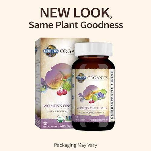 GARDEN OF LIFE Mykind Organics Multivitamin Tablets Bottle Women Vegan,Gluten Free Organic