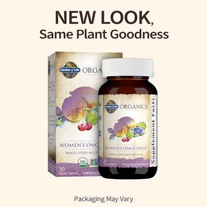 GARDEN OF LIFE Mykind Organics Multivitamin Tablets Bottle Women Vegan,Gluten Free Organic