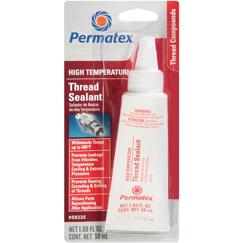 Permatex 59214 High Temperature Thread Sealant, 6 ml Tube