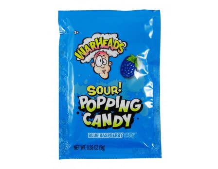 Warhead Popping Candy, Sour Pop Rocks Candy 0.33 Oz (Pack Of 20) (Assorted)