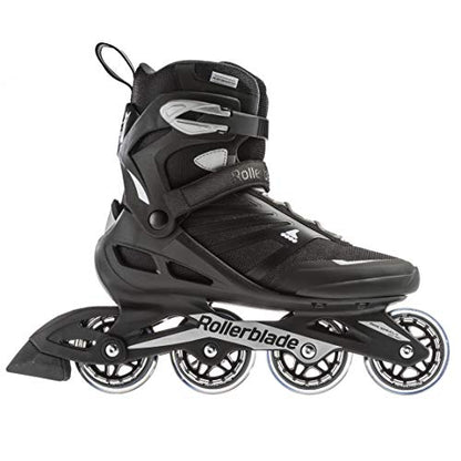 Rollerblade Zetrablade Men's Adult Fitness Inline Skate, Black and Silver