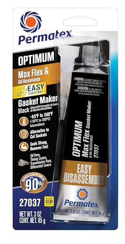 Permatex Maximum Oil Resistance RTV Silicone Gasket Maker, Sensor Safe and Non-