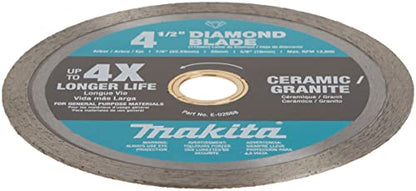 Makita E-02668 4-1/2" Diamond Blade, Continuous Rim, General Purpose