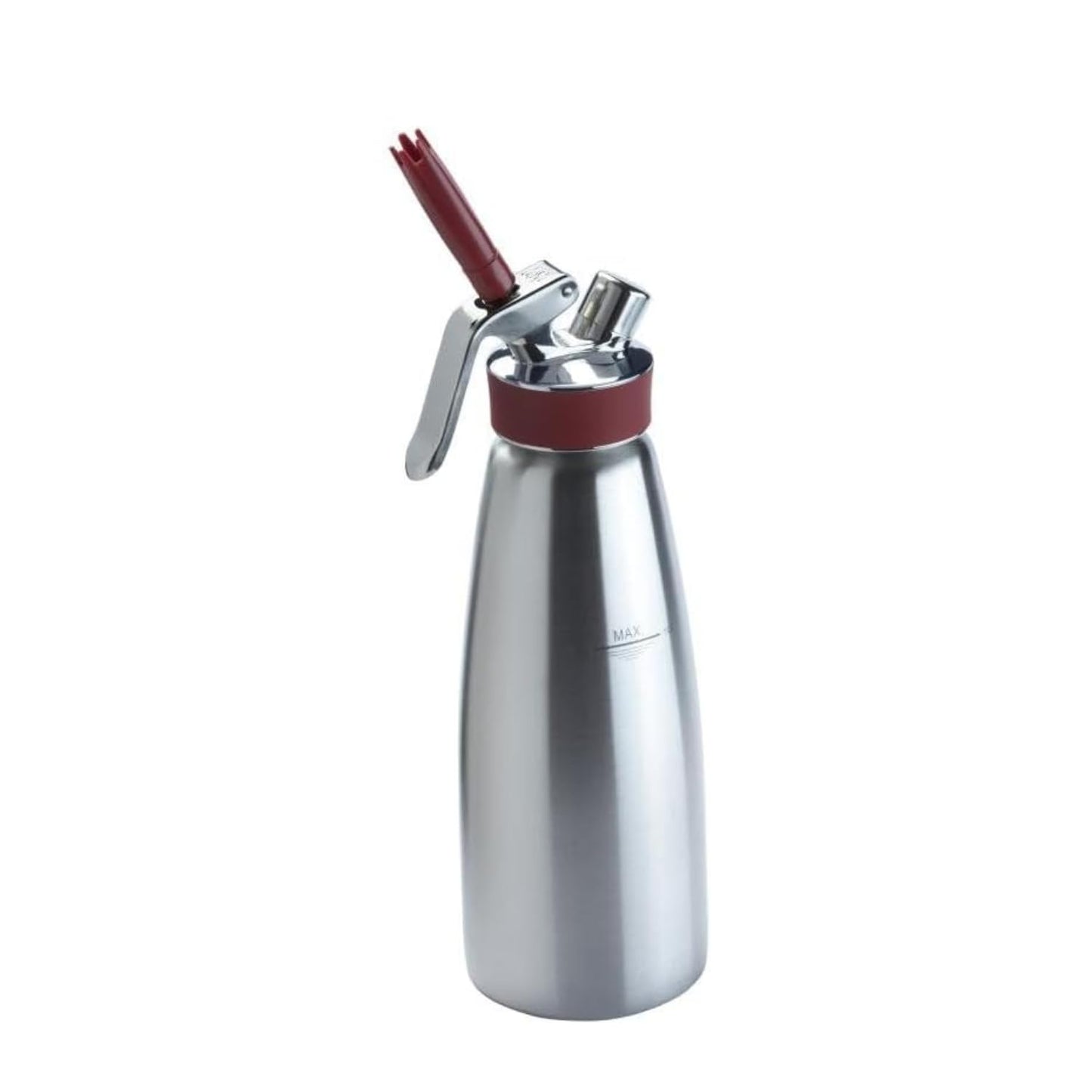 iSi Gourmet Whip (1 Quart) - Multifunctional Food Whipper for Warm & Cold Application, Stainless Steel Cream Canister - Includes 3 Decorating Tips, Dishwasher Safe - Professional Culinary Tool