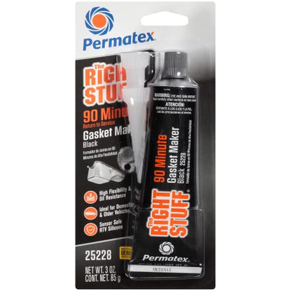 Permatex Maximum Oil Resistance RTV Silicone Gasket Maker, Sensor Safe and Non-