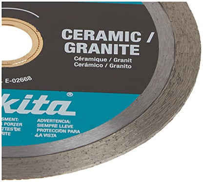 Makita E-02668 4-1/2" Diamond Blade, Continuous Rim, General Purpose