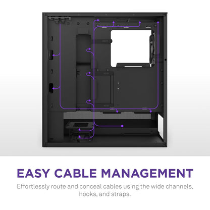 NZXT H510 Elite - CA-H510E-B1 - Premium Mid-Tower ATX Case PC Gaming Case - Dua
