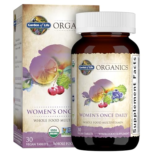 GARDEN OF LIFE Mykind Organics Multivitamin Tablets Bottle Women Vegan,Gluten Free Organic