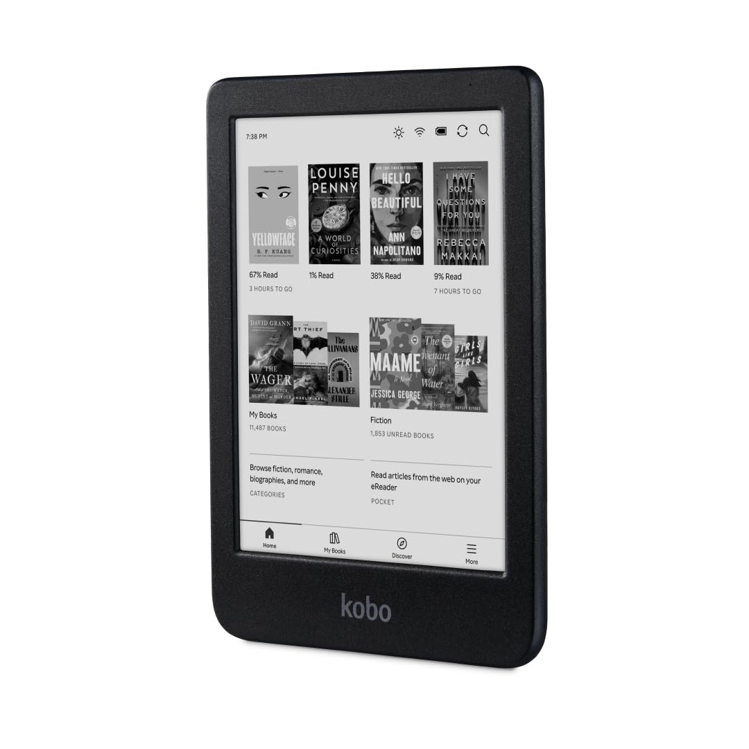 Kobo Clara BW | eReader | 6” Glare-Free Touchscreen with ComfortLight PRO
