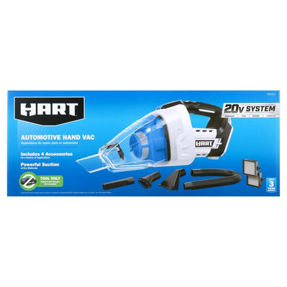HART 20-Volt Cordless Automotive Hand Vac (Battery Not Included), White
