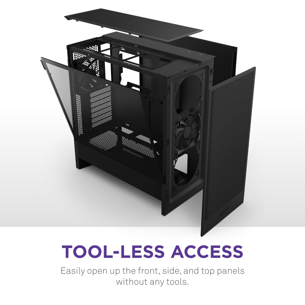 NZXT H510 Elite - CA-H510E-B1 - Premium Mid-Tower ATX Case PC Gaming Case - Dua