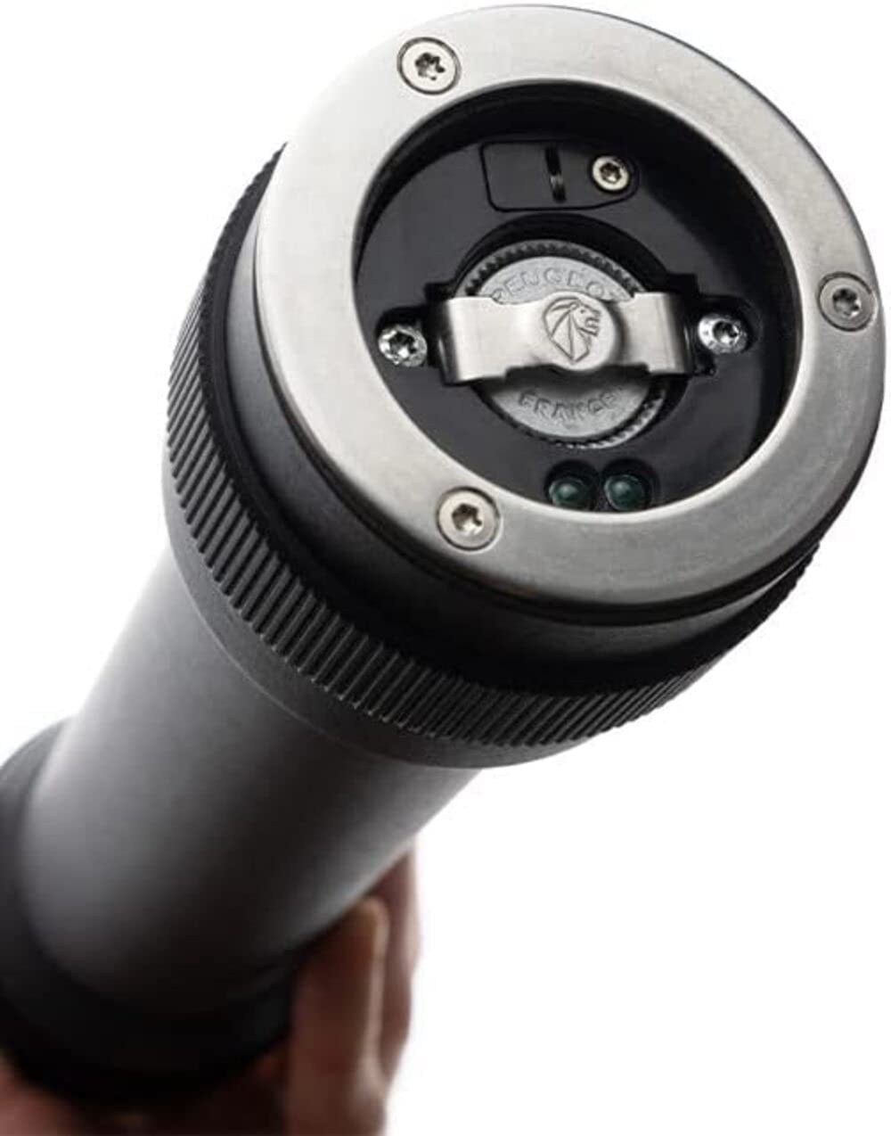 Peugeot Barbecue Wood Pepper Mill with built in light, Graphite, 12in