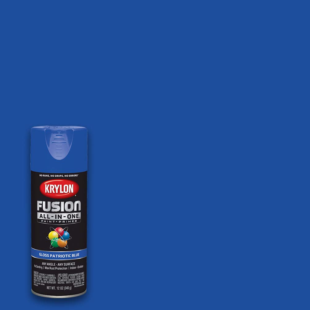 Krylon K02727007 White Fusion All-In-One Paint & Primer Spray Paint, Gloss