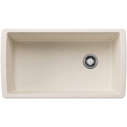 BLANCO Diamond Silgranit Super Single Undermount Kitchen Sink, 33.5" L X 18.5" W