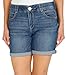 Democracy womens "Ab"solution Petite 6" Cuffed Denim Short