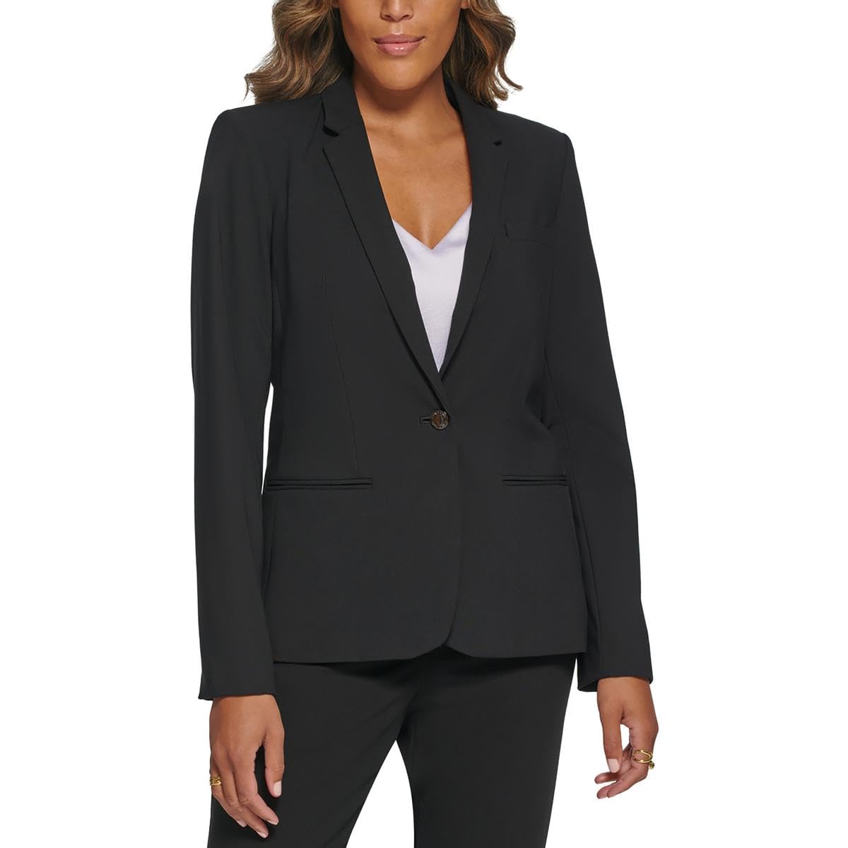 Calvin Klein One-Button Blazer