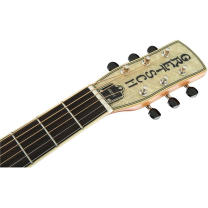 Gretsch G9221 Bobtail Round-Neck Acoustic and Electric Steel Body Spider Cone Resonator Guitar (Weathered Pump House Roof)